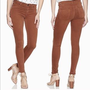 Hudson Jeans Nico Mid Rise Super Skinny Sepia 26